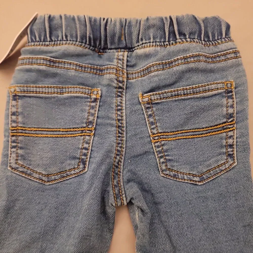 Carter's Toddler Pull-on Denim Pants Drawstring Elastic Waist 2T NWT